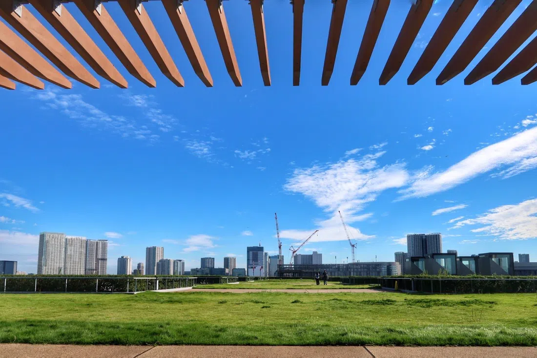 Toyosu Market Rooftop Green Plaza, Tokyo